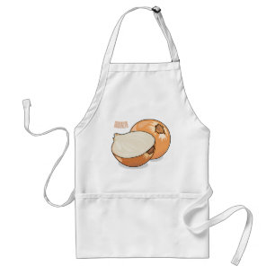 Onion cartoon illustration standard apron