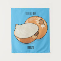 Onion cartoon illustration 