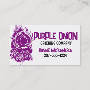 onion doodles cooking chef catering business card