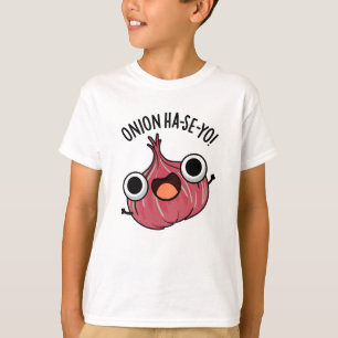 Onion Ha-se-yo Funny Korean Pun T-Shirt