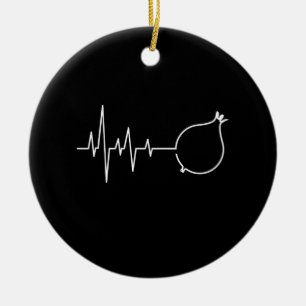 Onion Heartbeat Ceramic Tree Decoration
