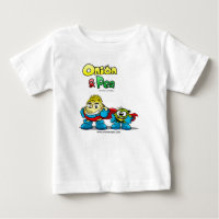 Onion & Pea characters Baby t-shirt.