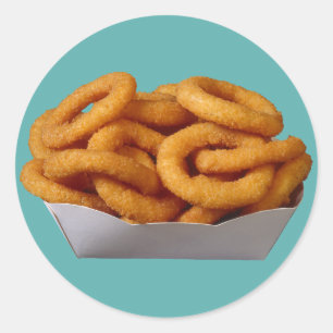 Onion Rings Classic Round Sticker