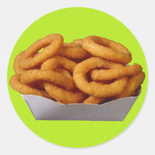 Onion Rings Classic Round Sticker