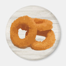 Onion Rings Food Magnet