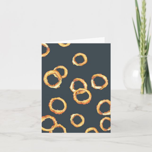 Onion rings Greeting Card (Front)