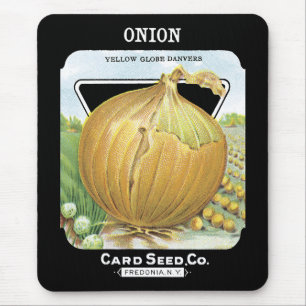Onion Seed Packet Label Mouse Mat