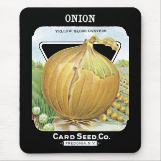 Onion Seed Packet Label Mouse Mat