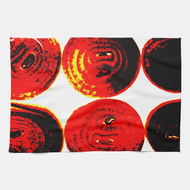 Onion slices tea towel (Horizontal)