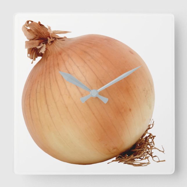 Onion Square Wall Clock (Front)