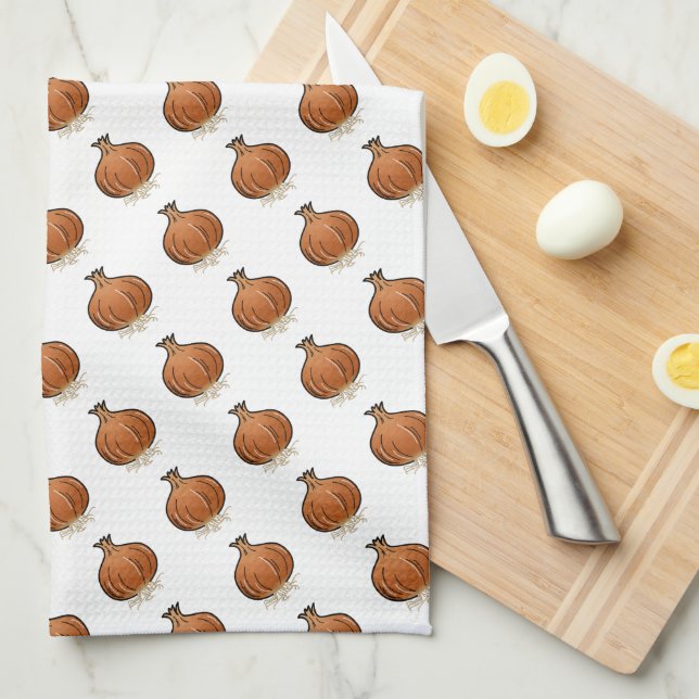 Onion Tea Towel (Quarter Fold)