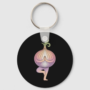Onion Yoga Key Ring