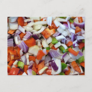Onions and Bell Peppers Postcard