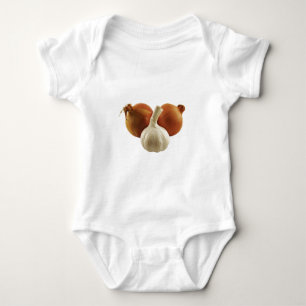 Onions and garlic baby bodysuit