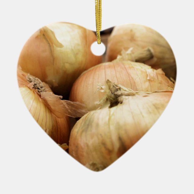 Onions Ceramic Tree Decoration (Front)