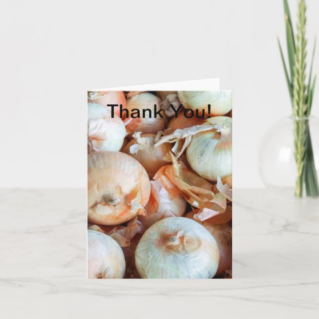 Onions Thank You Card (Front)