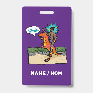 ONIVA! Dino Lutteur ID Badge