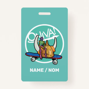 ONIVA! Squelette Viking Badge ID Badge