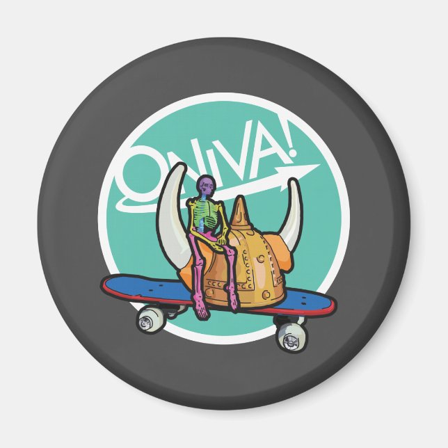ONIVA! Squelette Viking Magnet (Front)