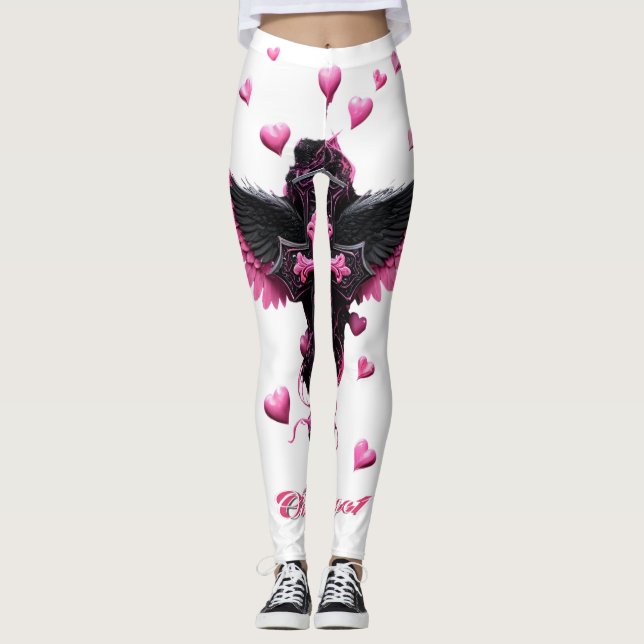 OnLaye1 Heart  Leggings (Front)