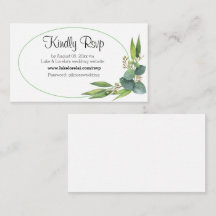 Online Dinner Wedding RSVP