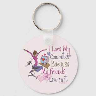 Online Friends Key Ring