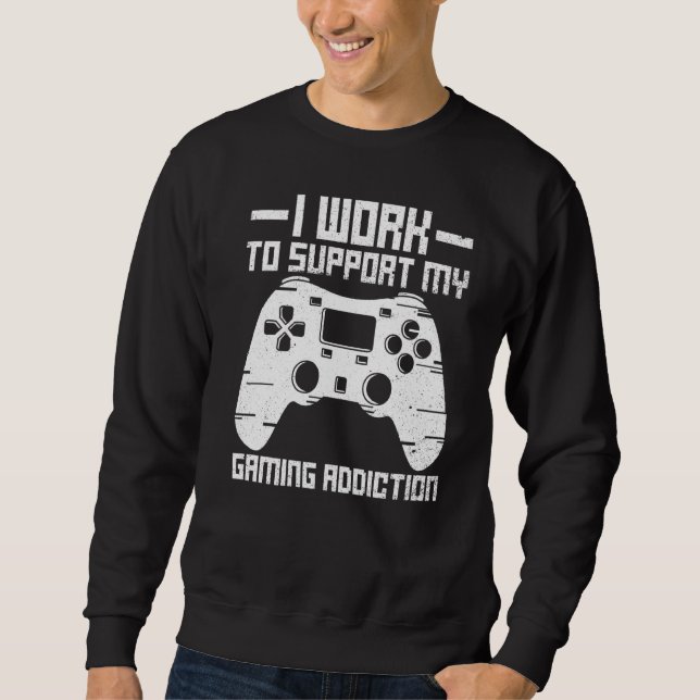 Online Gamer For A Controller Nerd Sweatshirt (Front)