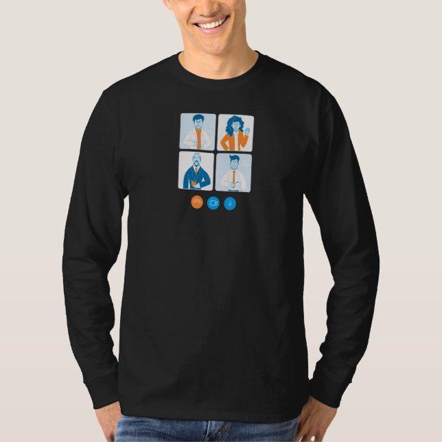 Online Meetings T-Shirt (Front)