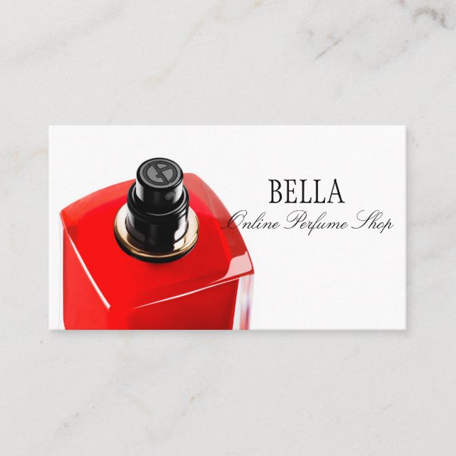 Online Perfume Shop Business Card (Front)