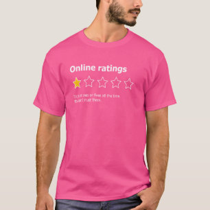 Online Ratings. Just Ones And Fives. T-Shirt