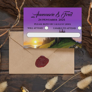 Online RSVP Mountain Wildflower Enclosure Card