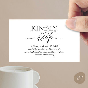 Online RSVP website, wedding invitation
