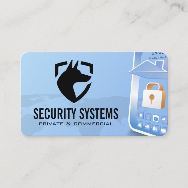 Online Security | AI Tech Business Card (Front)