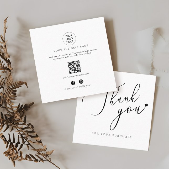 Online Shop Promotional QR Code Thank You Inserts (Creator Uploaded)