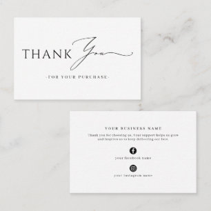 Online Store Promotional Thank You Business Insert