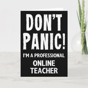 Online Teacher Card