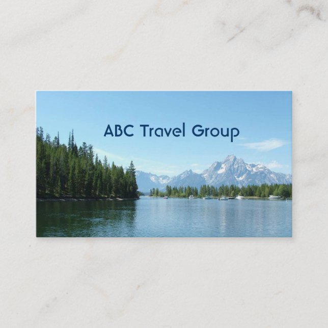 Online travel company business card. business card (Front)