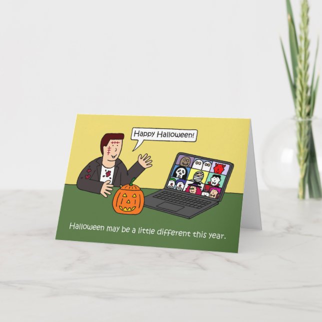 Online Virtual Halloween  Card (Front)