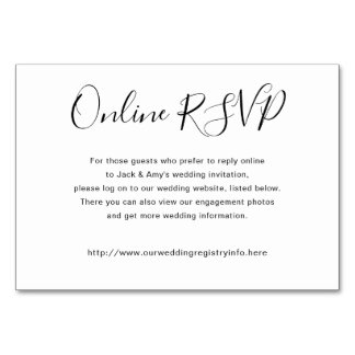 Online Website RSVP Wedding Enclosure Card Neutral