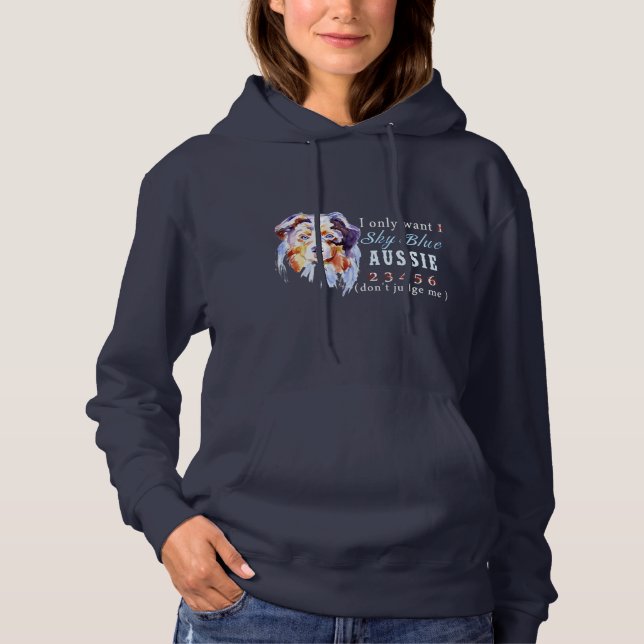 Only 1 Sky Blue Aussie Shirt - DARK (Front)