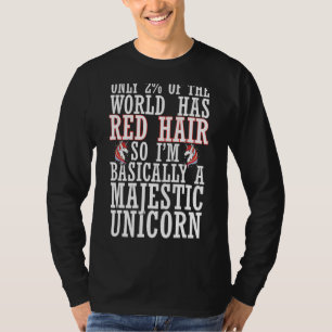 Only 2 Of The World Has Red Hair So I´m Basically T-Shirt