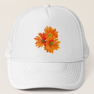 Only 3 Gerbera Daisy Blossoms + your text & ideas Trucker Hat