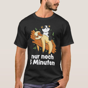 Only 5 Minutes Sloth Panda Sleep Pyjamas Sloth T-Shirt