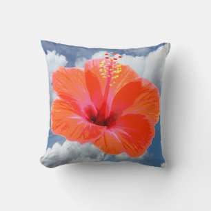Only a Hibiscus Blossom + your text & ideas Cushion