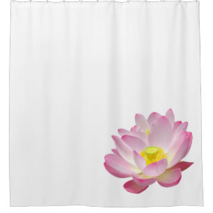 Only a Lotus Blossom + your backgr. & ideas Shower Curtain