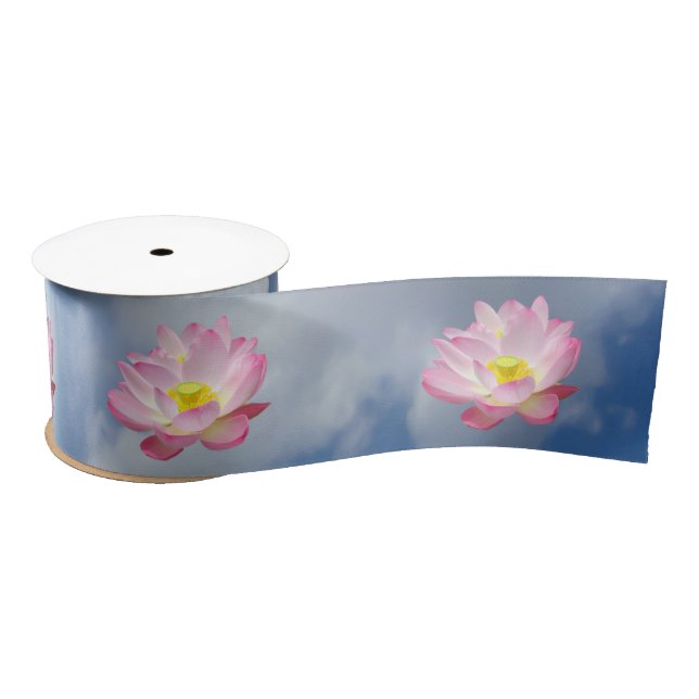 Only a Lotus Blossom + your text & ideas Satin Ribbon (Spool)