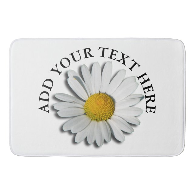 Only a Marguerite Blossom + your background & idea Bath Mat (Front)