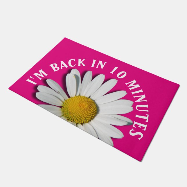 Only a Marguerite Blossom + your background & idea Doormat (Angled)