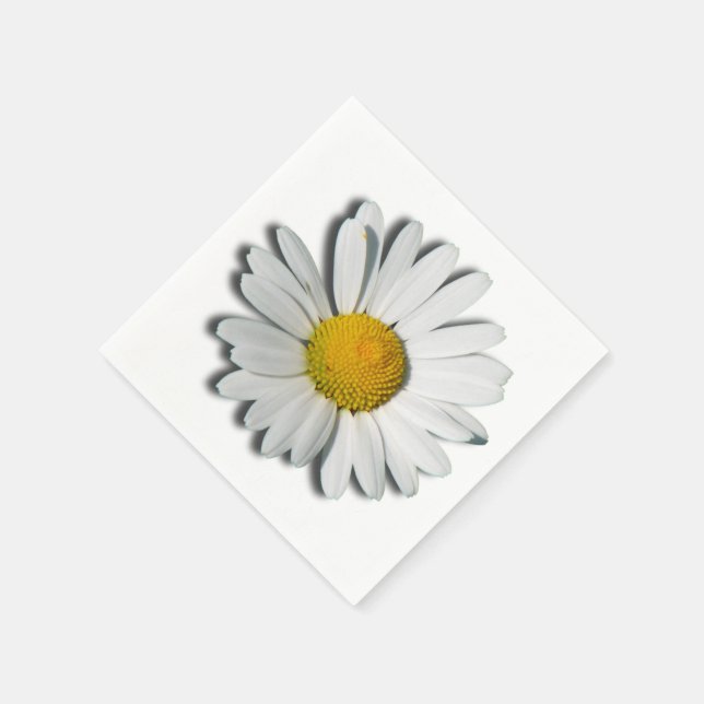 Only a Marguerite Blossom + your text & ideas Napkin (Corner)