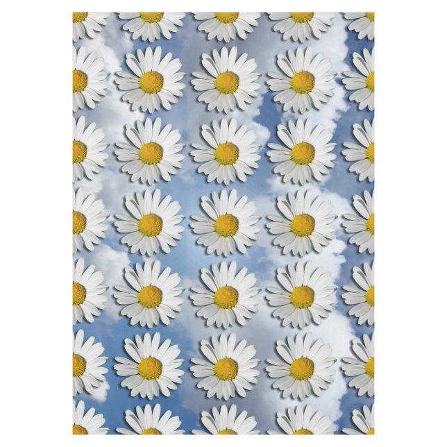 Only a Marguerite Blossom + your text & ideas Tablecloth (Front)